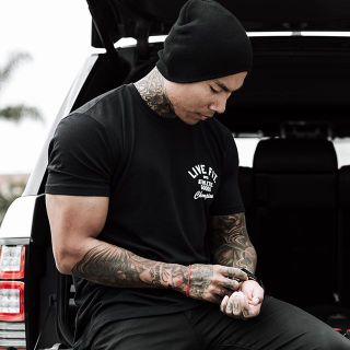 Áo Tập Gym Nam LVFT Vải Cotton Co Dãn 4 Chiều