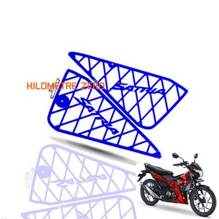 Bộ Ốp Sườn Mica Suzuki Raider Satria Lưới 2 Lớp
