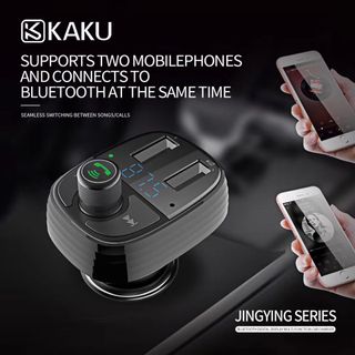 Mẫu mới kaku tẩu sạc ô tô kiêm nghe nhạc MP3.,kết nối điện thoại qua bluetooth , kết nối dàn âm thanh trên xe qua sóng FM 87.5