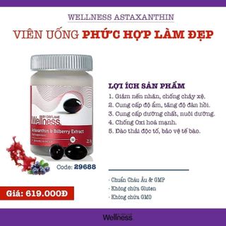 Viên uống phức hợp làm đẹp Wellness Astaxanthin giá sỉ