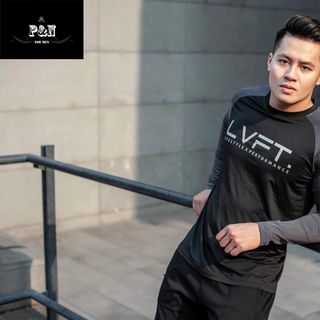 Áo Tập Gym Nam LVFT Vải Cotton 100% Co Dãn 4 Chiều