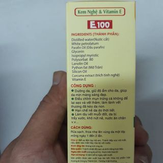 Kem Nghệ E100 VIỆT HƯƠNG - Da Mịn Màng Sáng Đẹp