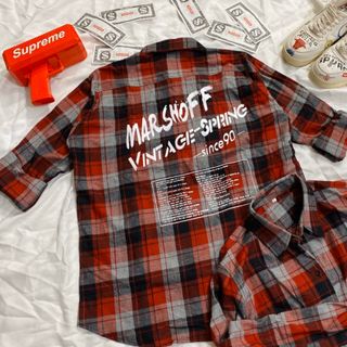 Áo sơmi caro form rộng