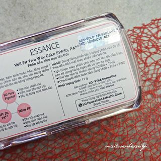 Phấn Nền Esance Siêu Mịn Lâu Trôi - Veil Fit Two Way Cake 11g