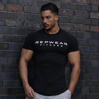 Áo Tập Gym Nam GYMSHARK - REPWEAR Vải Cotton 100% Co Dãn 4 Chiều