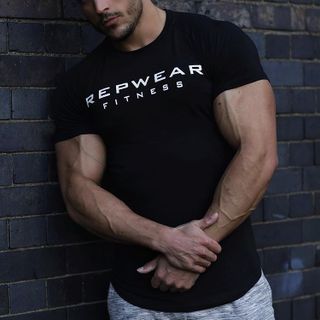 Áo Tập Gym Nam GYMSHARK - REPWEAR Vải Cotton 100% Co Dãn 4 Chiều