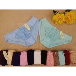 Combo 10 quần lót nữ cotton pha ren
