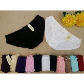 Combo 10 quần lót nữ cotton pha ren