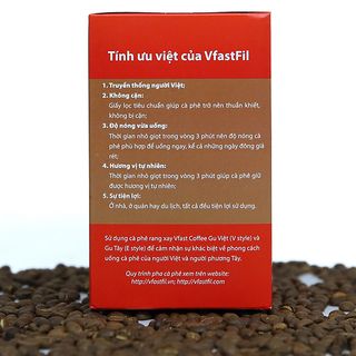 Bộ kit cafe phin VfastFil Lux sử dụng giấy lọc cafe pha phin