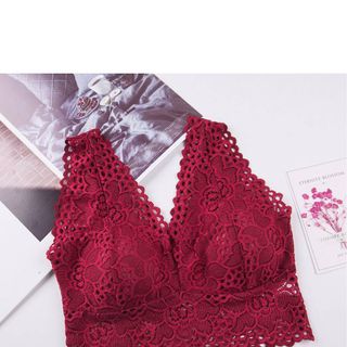 Áo ren 2 tim NGẮN có đệm ngực thời trang, tiện dụng