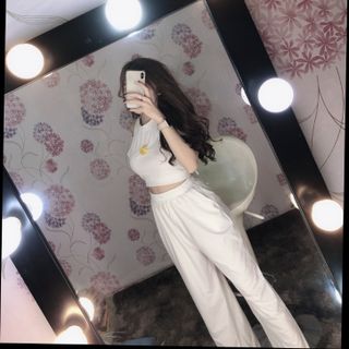 Set thể thao 3 lỗ thêu bông cúc hàng cao cấp