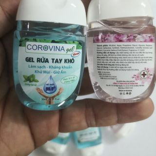 GEL RỬA TAY KHÔ COROVINA 75% CỒN DIỆT KHUẨN 99.99%, SỞ Y TẾ CHỨNG NHẬN, PHÂN PHỐI ĐỘC QUYỀN