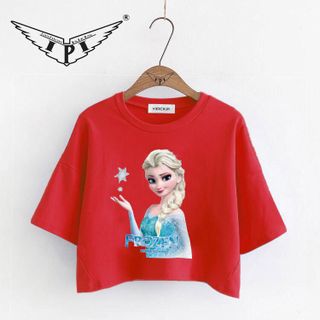 Áo croptop" Công chúa Elsa”