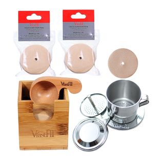 Giấy lọc cafe phin VfastFil đường kính 55mm, 100 tờ/túi, sử dụng cho bộ kit cafe phin VfastFil