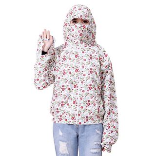 Áo Chống Nắng Thô 2 Lớp Kèm Khẩu Trang 3 Lớp (Hoạ tiết Ngẫu Nhiên)