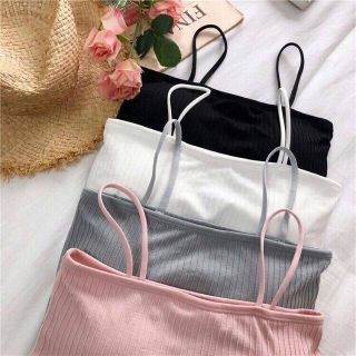 Bộ 04 Áo Lót Nữ, Áo Bra Ống Hai Dây Thun Gân Sexy (Đủ Màu)