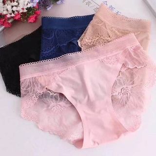 Combo 2 quần lót nữ su đúc phối ren mềm mịn