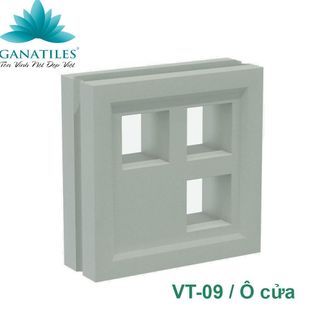 Gạch bông gió Ganatiles VT-09 Ô cửa màu trắng