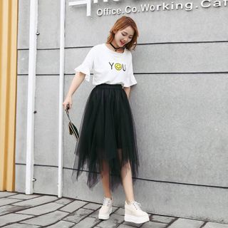 Chân váy TUTU tua nhọn lưng chun