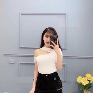 Áo CỘC TAY khoét vai cách điệu gợi cảm
