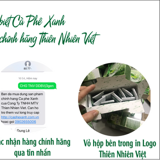 Cà Phê Xanh Thiên Nhiên Việt tem cào 10 gói