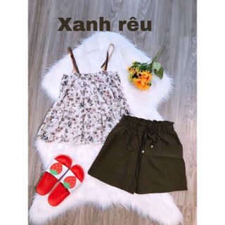 Quần short đũi From rộng, chất mát dây kéo lưng