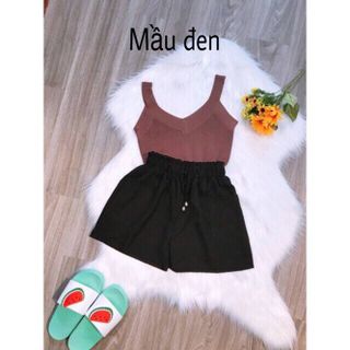 Quần short đũi From rộng, chất mát dây kéo lưng