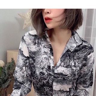 Áo SƠ MI họa tiết LOANG cá tính