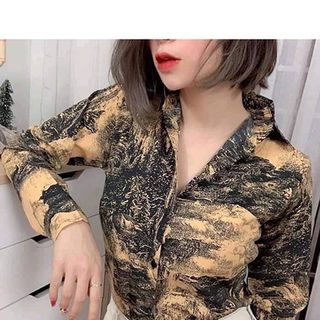 Áo SƠ MI họa tiết LOANG cá tính