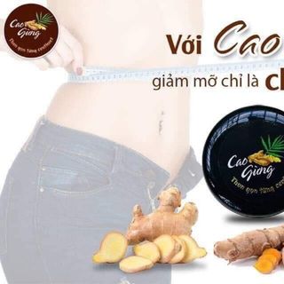 Cao gừng tan mỡ bụng