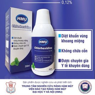 NƯỚC SÚC MIỆNG SÁT KHUẨN HỌNG CHLOHEXIDINE HMU - SẢN PHẨM ĐỘC QUYỀN ĐH Y HÀ NỘI