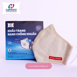 Combo 2 khẩu trang kháng khuẩn Hanvico giá sỉ