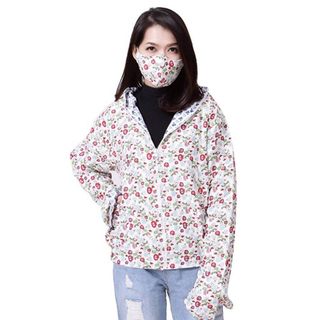 Áo chống nắng chất thô 2 lớp kèm khẩu trang 3 lớp