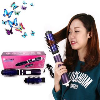 Lược Điện Sấy Soay Kemei 8000
