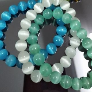 Chuỗi đá mắt mèo đủ màu rất đẹp cầm mát tay