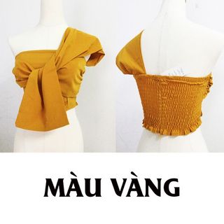 [SIÊU PHẨM CROPTOP BÁN CHẠY NHẤT 2020] Áo Croptop lệch vai 6 màu SIÊU HOT