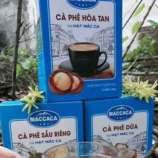 Cafe Hòa Tan Maccaca - Hộp 12 gói x 20gr