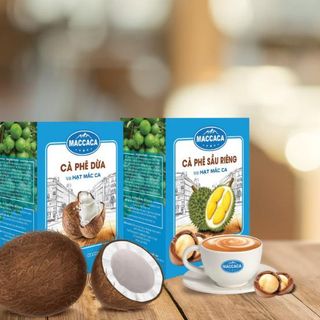 Cafe Sầu Riêng Maccaca - Hộp 12 gói x 20gr