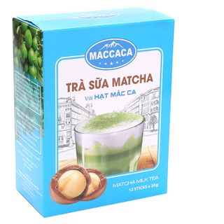 Trà sữa Matcha Maccaca - Hộp 12 gói x 20gr