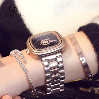 Đồng hồ nữ GUOU 8150 dây sắt