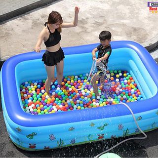 Hồ Bơi Phao 3 Tầng 150cm - Bể Bơi Phao Người Lớn/Trẻ Em + Tặng Bộ Vá Phao Cao Cấp