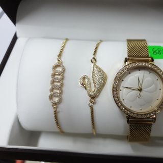 Combo vòng tay chân đồng hồ IEKE