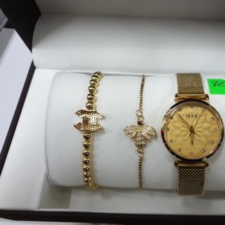 Combo vòng tay chân đồng hồ IEKE