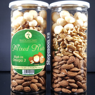 Mixed Nuts 3 loại hạt dinh dưỡng Macca, Óc Chó Vàng, Hạnh Nhân đã tách vỏ giá sỉ