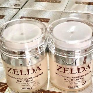 COMBO KEM NGÀY VÀ ĐÊM DƯỠNG TRẮNG DA_TRỊ NAM_CHỐNG LÃO HÓA ZELDA (30g)