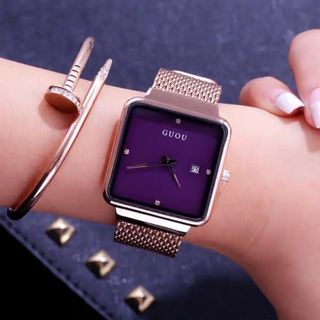 Đồng hồ nữ GUOU 8179 dây thép lụa