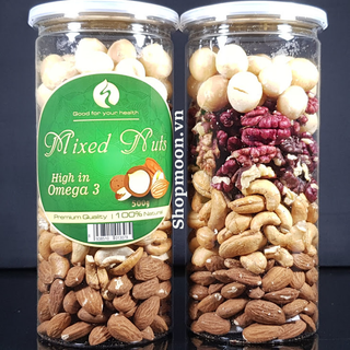 Mixed nuts 4 loại hạt dinh dưỡng Macca, Óc Chó Đỏ, Hạnh Nhân, Hạt Điều đã tách vỏ giá sỉ