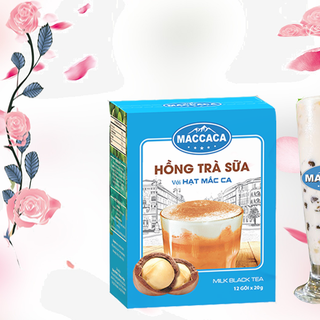 Hồng trà sữa Maccaca - Hộp 12 gói x 20gr
