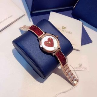Đồng hồ thiên nga trái tim valentine