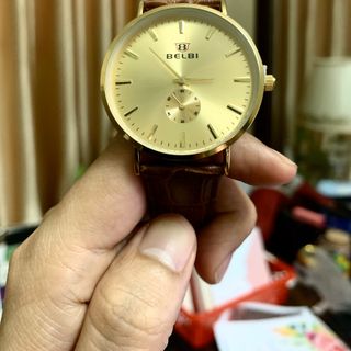 Đồng hồ nam Belbi vàng